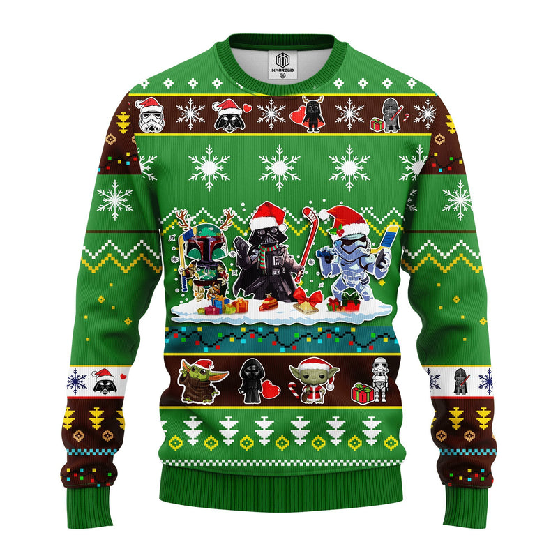 Star Wars Cute Ugly Christmas Sweater Green 1 Amazing Gift Idea Thanksgiving Gift Nearkii