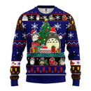 Totoro Ghibli Noel Ugly Christmas Sweater Blue 1 Amazing Gift Idea Thanksgiving Gift Nearkii
