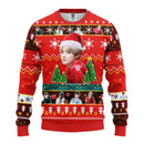 V Bts Ugly Christmas Sweater Red Amazing Gift Idea Thanksgiving Gift Nearkii