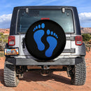 Blue Print Foot Jeep Car Spare Tire Covers Gift For Campers Nearkii
