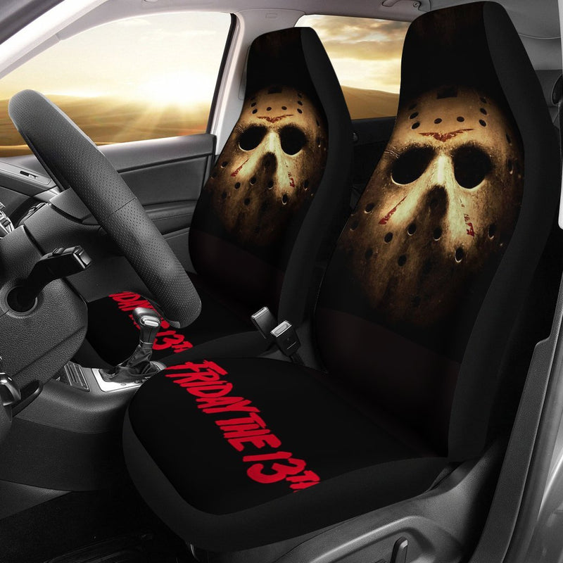 Friday The 13th Jason Voorhees Horror Movies Premium Custom Car Seat Covers Decor Protectors Nearkii