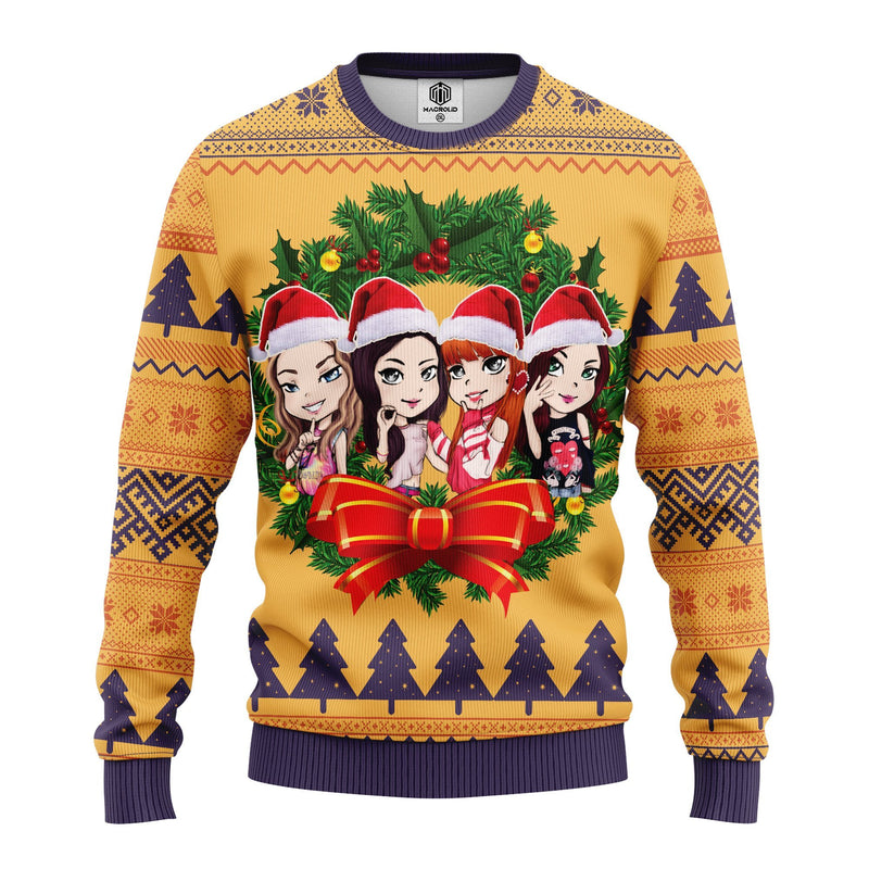 Blackpink New Chibi Ugly Christmas Sweater Amazing Gift Idea Thanksgiving Gift Nearkii