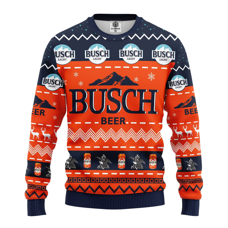 Busch Beer Ugly Christmas Sweater Amazing Gift Idea Thanksgiving Gift Nearkii