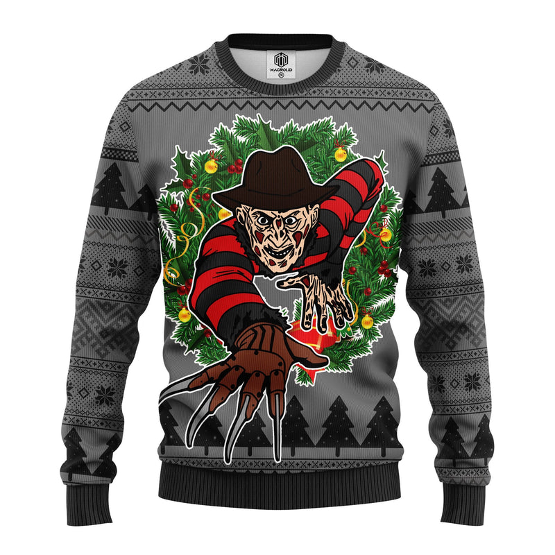 Freddy Krueger Halloween Ugly Christmas Sweater Amazing Gift Idea Thanksgiving Gift Nearkii