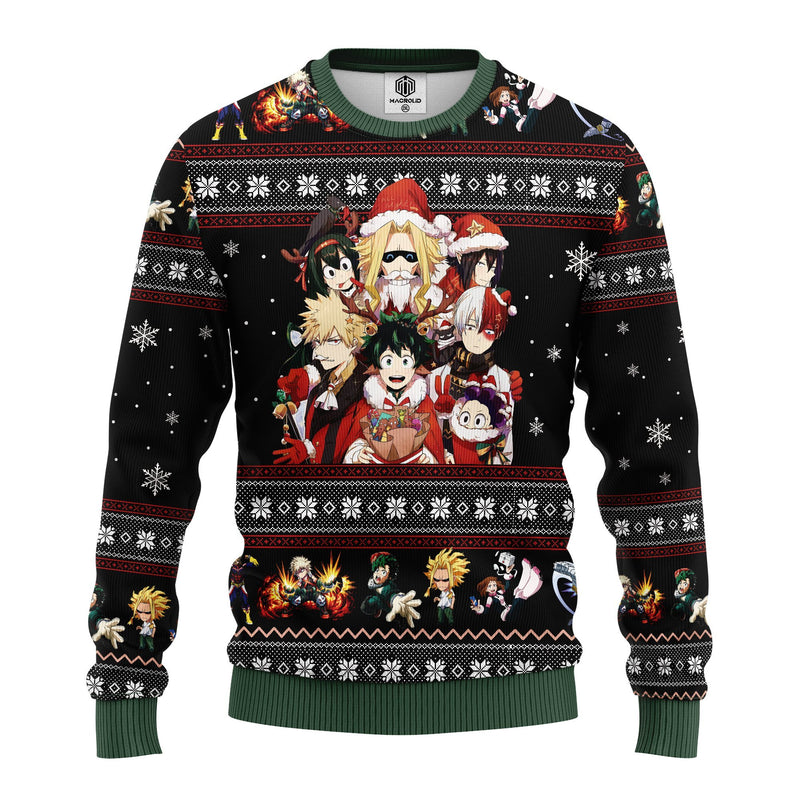 My Hero Academia Anime Ugly Christmas Sweater Amazing Gift Idea Thanksgiving Gift Nearkii