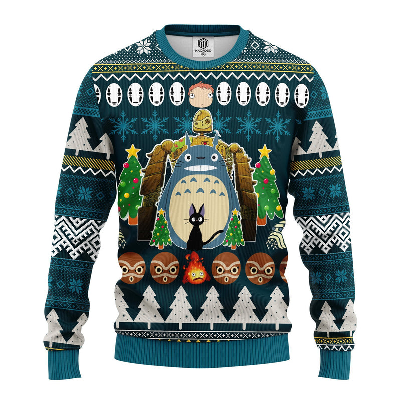 My Neighbor Is Totoro Anime Ugly Christmas Sweater Amazing Gift Idea Thanksgiving Gift Nearkii