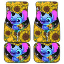 Stitch Sunflower Zipper Car Floor Mats Car Accessories Nearkii