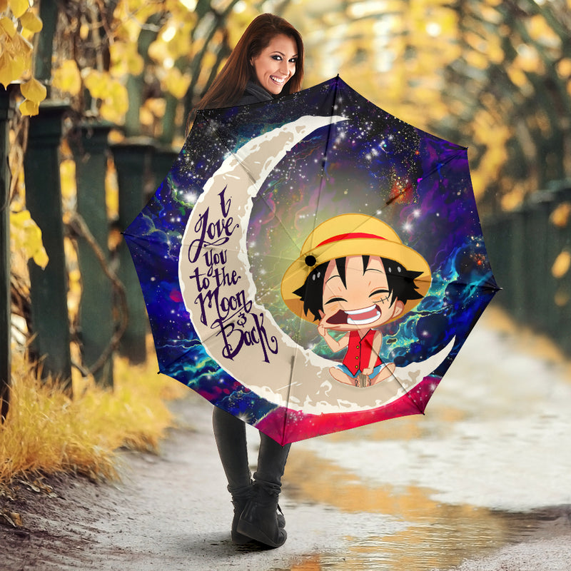 Luffy One Piece Love You To The Moon Galaxy Umbrella Nearkii