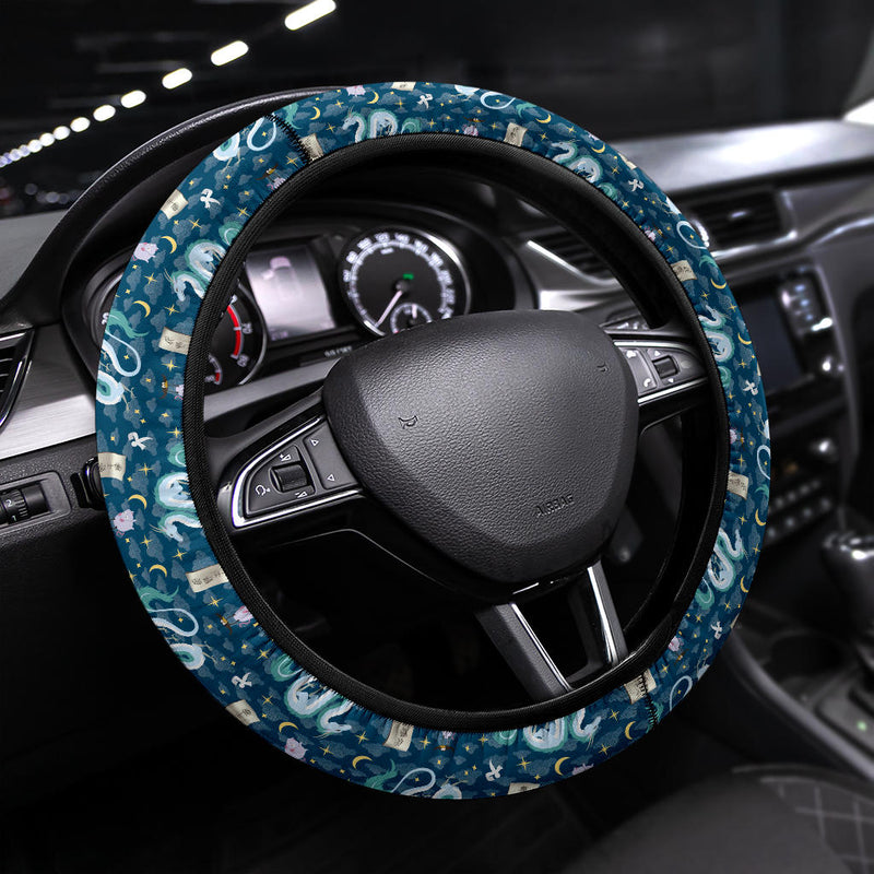 Ghibli Blue Dragon Premium Car Steering Wheel Cover Nearkii