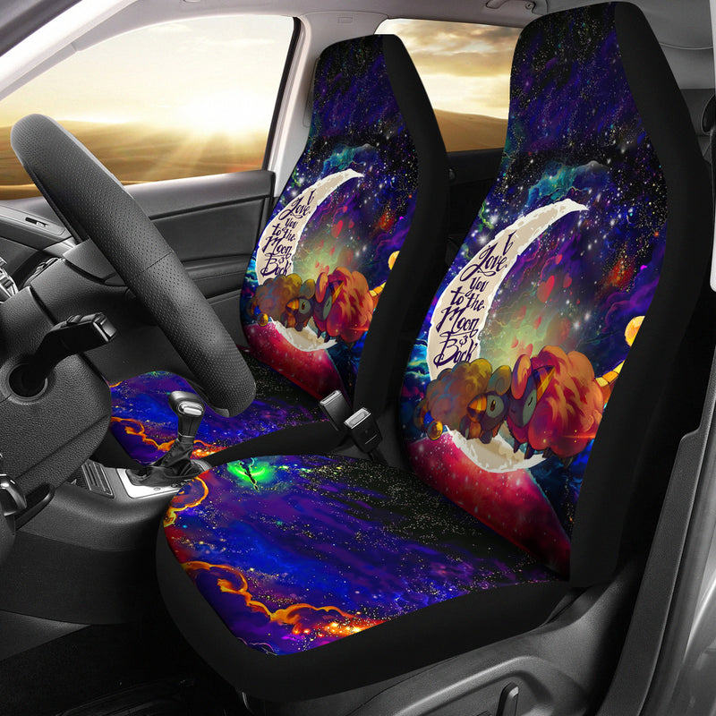 Mareep Pokemon Love You To The Moon Galaxy Premium Custom Car Seat Covers Decor Protectors Nearkii