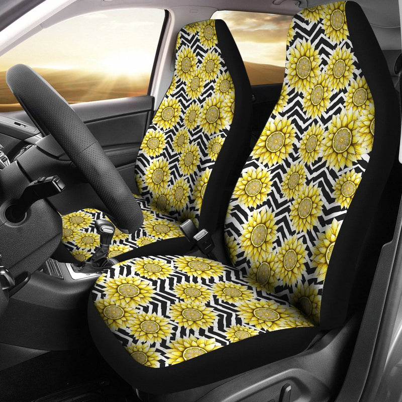 Best Sunflower Pattern Premium Custom Car Seat Covers Decor Protector Nearkii