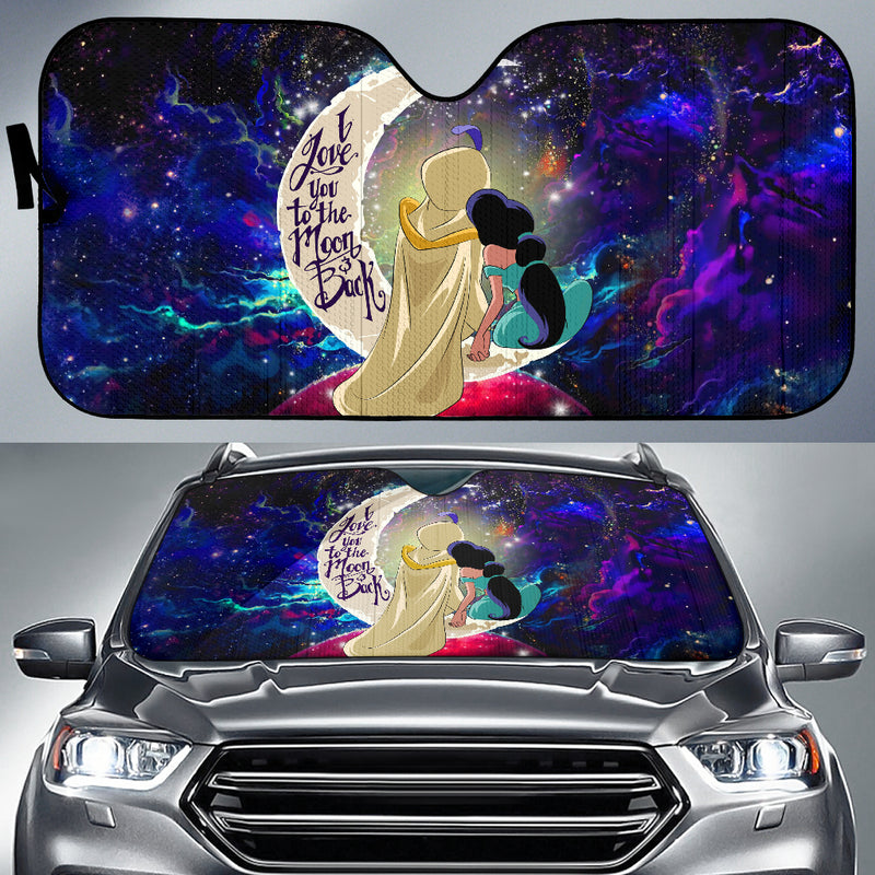 Aladin Couple Love You To The Moon Galaxy Car Auto Sunshades Nearkii