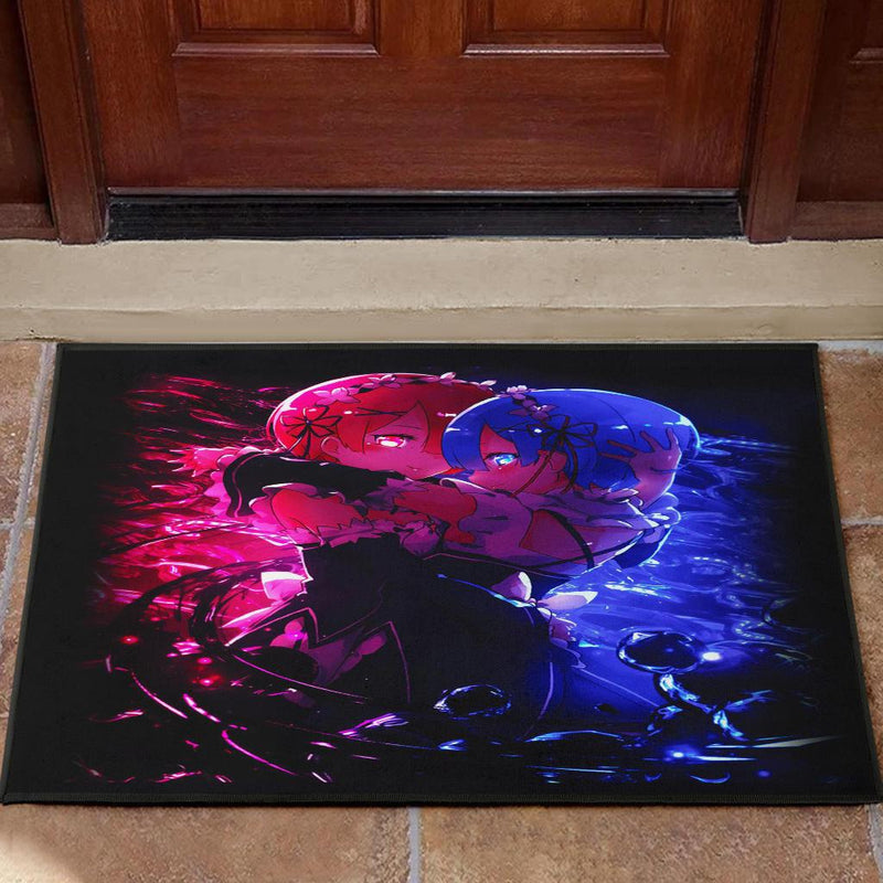 Rem And Ram Rezero Doormat Nearkii