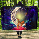 Tiger Winnie The Pooh Love You To The Moon Galaxy Economy Hooded Blanket Nearkii