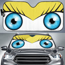 Yellow Cute Eyes Cartoon Auto Sun Shades Nearkii