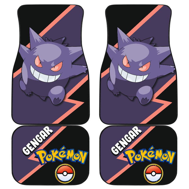 Gengar Car Floor Mats Custom Anime Pokemon Car Interior Accessories Nearkii