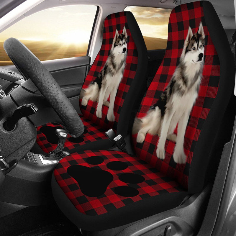 Best Siberian Husky Dog Premium Custom Car Seat Covers Decor Protector Nearkii