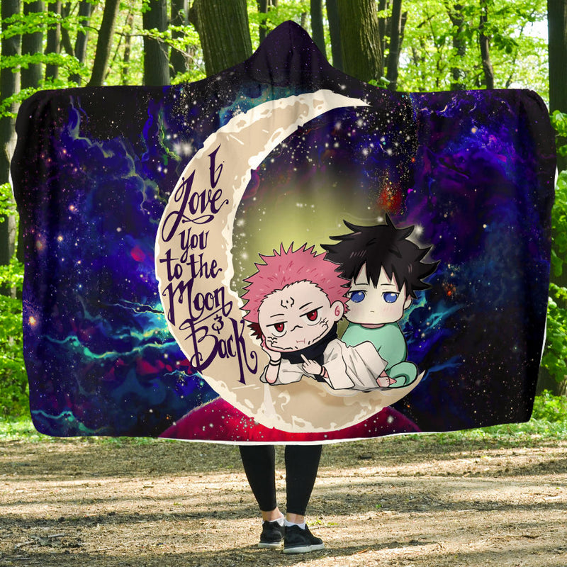 Jujutsu Kaisen Gojo Sakuna Anime Love You To The Moon Galaxy Economy Hooded Blanket Nearkii