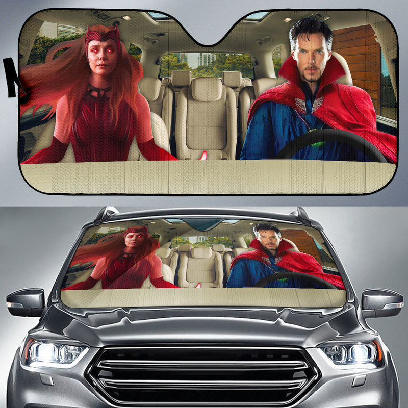 Dr Strange And Wanda Car Auto Sunshades Nearkii