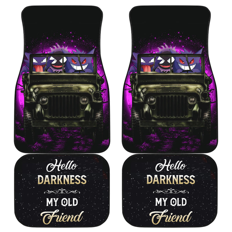 Gengar Pokemon Ghost Drive Jeep Halloween Moonlight Darkness Car Floor Mats Car Accessories Nearkii