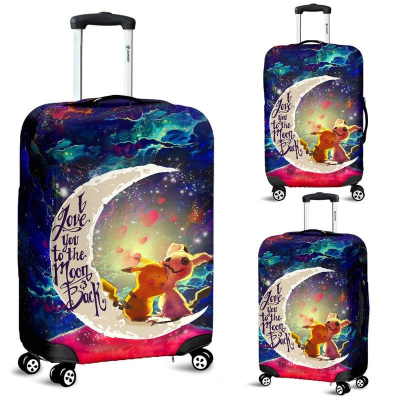Pikachu Horro 1 Love You To The Moon Galaxy Luggage Cover Suitcase Protector Nearkii