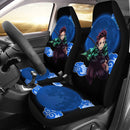 Tanjiro Cloud Demon Slayer Premium Custom Car Premium Custom Car Seat Covers Decor Protectors Decor Protector Nearkii