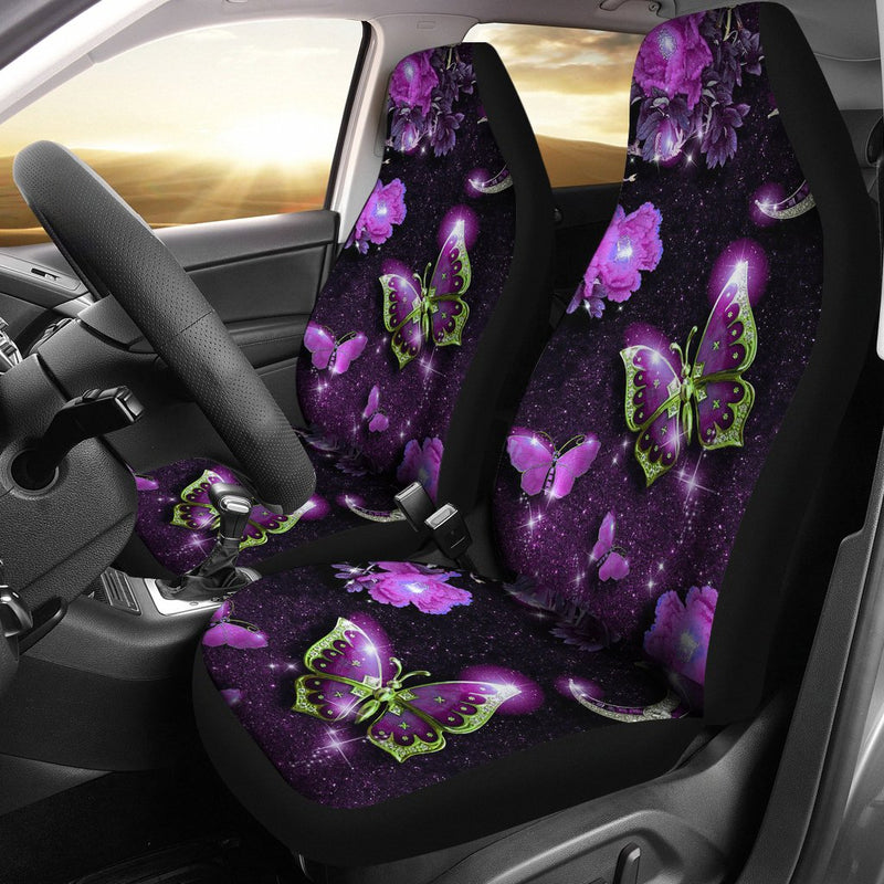Best Purple Mystery Butterfly Hd Premium Custom Car Seat Covers Decor Protector Nearkii