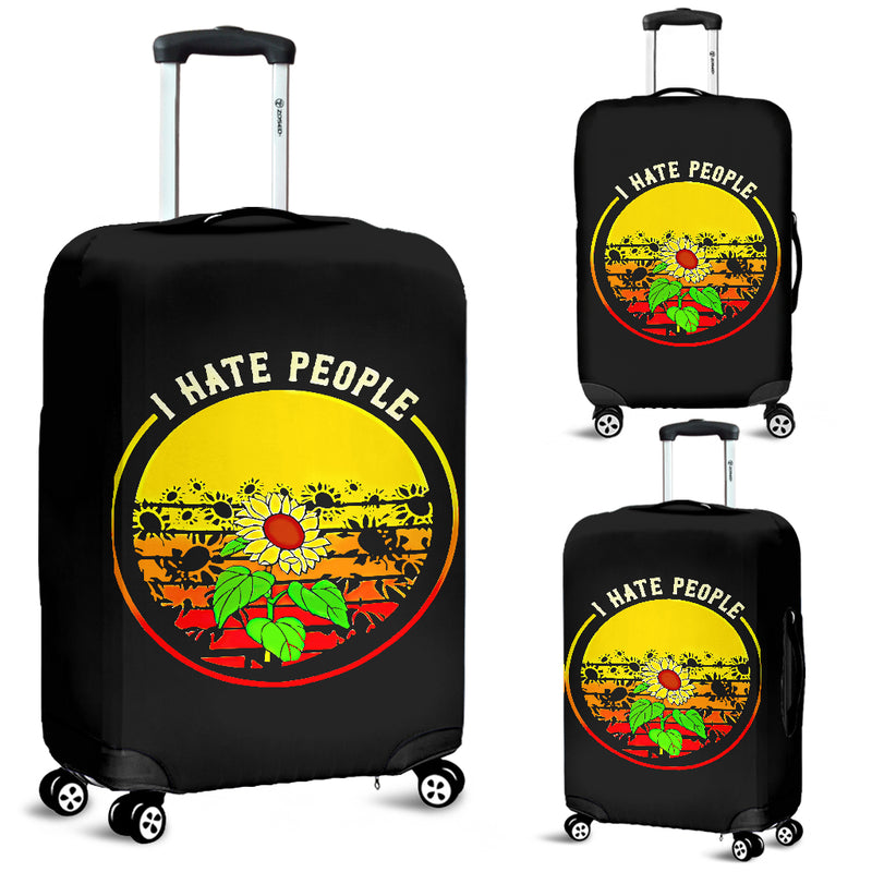 Sunflowers I Hate People Luggage Cover Suitcase Protector Suitcase Protector Nearkii