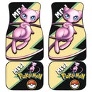 Mew Car Floor Mats Custom Anime Pokemon Car Interior Accessories Nearkii