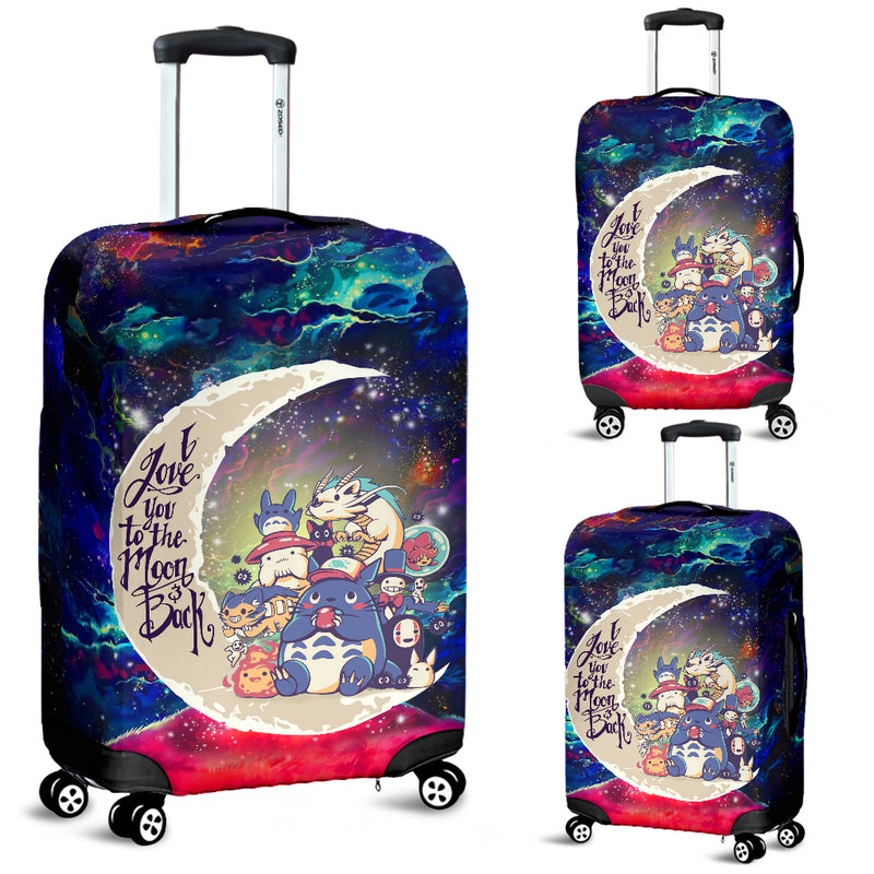 Ghibli Character Love You To The Moon Galaxy Luggage Cover Suitcase Protector Nearkii