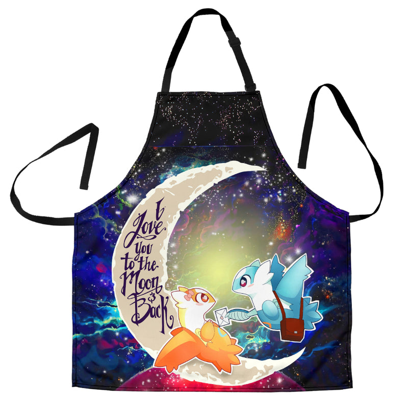Pokemon Couple Latios Latias Love You To The Moon Galaxy Custom Apron Best Gift For Anyone Who Loves Cooking