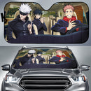 Jujutsu Kaisen Anime Team Driving Gojo Car Auto Sun Shades Windshield Accessories Decor Gift Nearkii