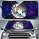 Snoopy Dog Sleep Love You To The Moon Galaxy Car Auto Sunshades Nearkii