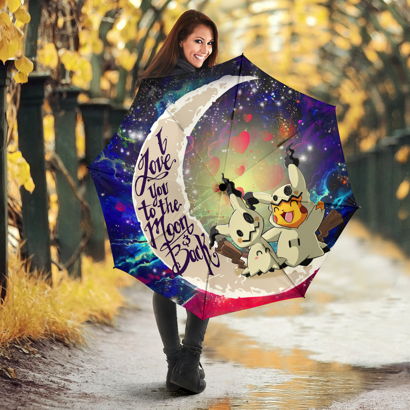 Pikachu Horro 3 Love You To The Moon Galaxy Umbrella Nearkii