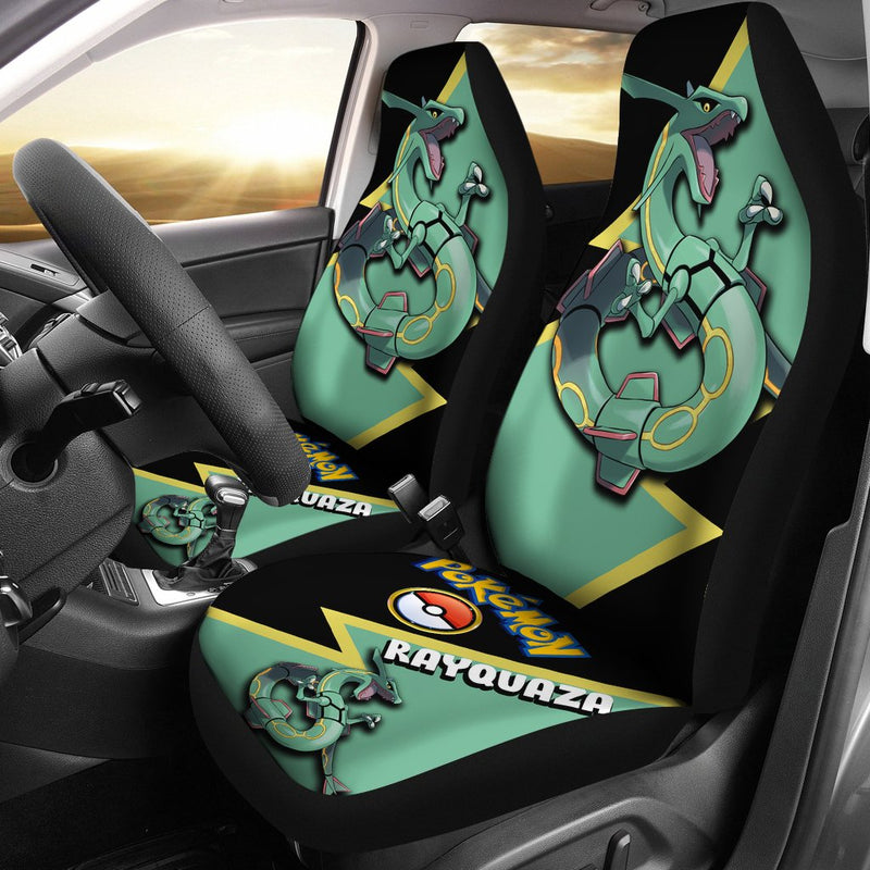 Rayquaza Car Seat Covers Custom Anime Pokemon Car Accessories Nearkii