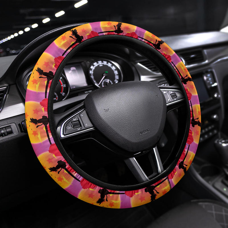 Dragon Ball Goku Fly Premium Car Steering Wheel Cover Nearkii
