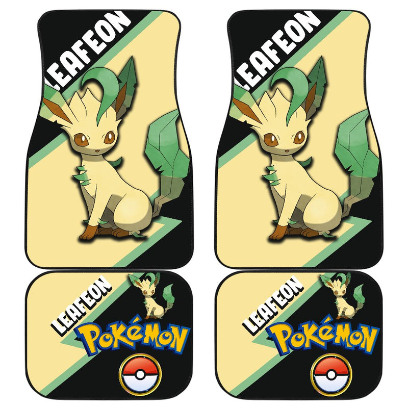 Leafeon Car Floor Mats Custom Anime Pokemon Car Interior Accessories Nearkii