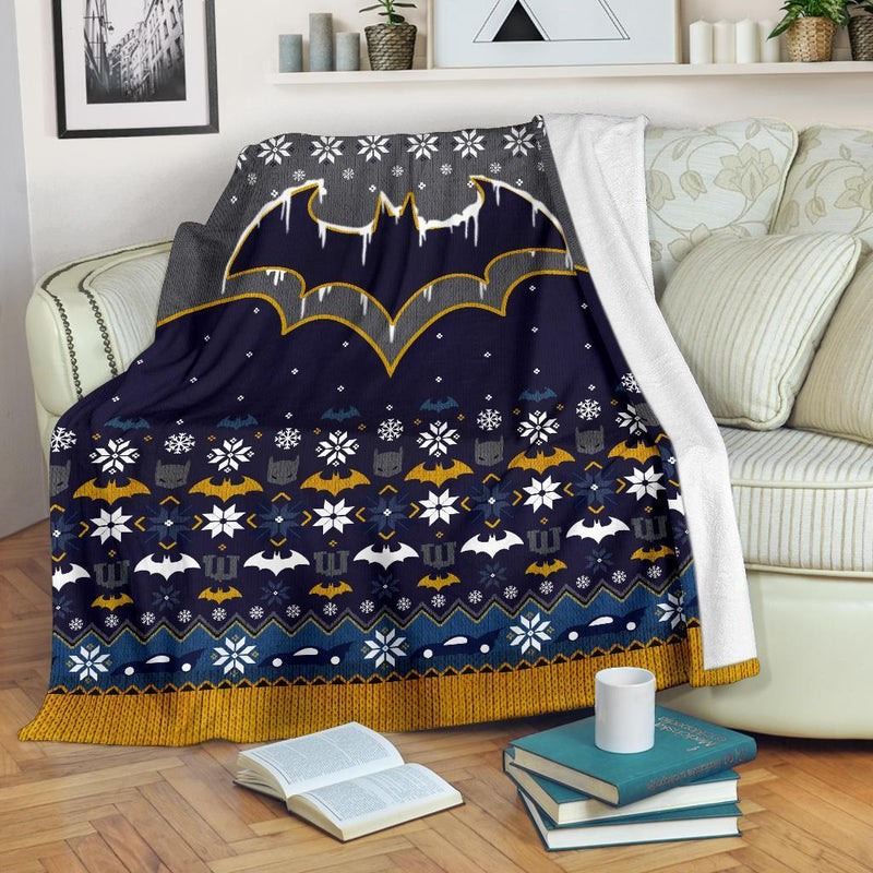 Batman Freeze Ugly Christmas Custom Blanket Home Decor Nearkii