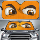 Orange Challenging Cartoon Eyes Car Auto Sun Shades Windshield Accessories Decor Gift Nearkii