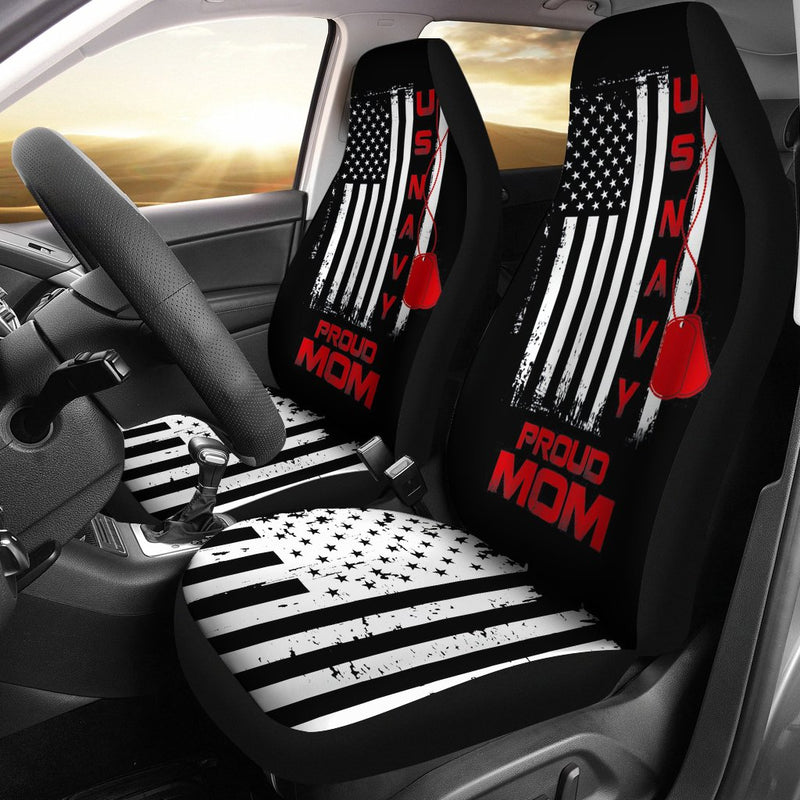 Best Veteran U.S. Navy Mom Premium Custom Car Seat Covers Decor Protector Nearkii