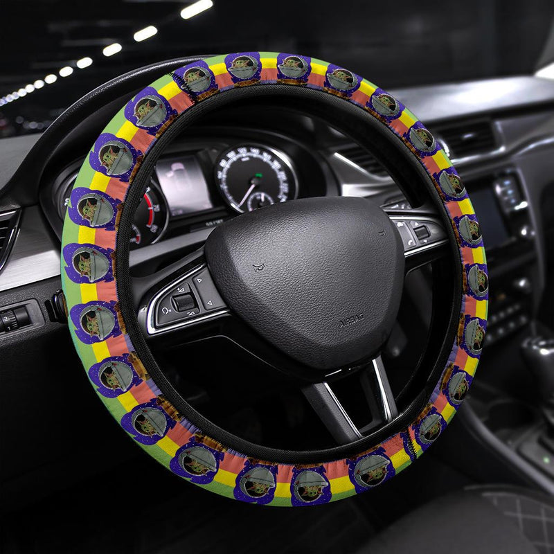 Baby Yoda Rainbow Car Steering Wheel Cover Nearkii
