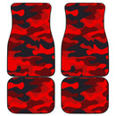 Camo Bright Red Car Floor Mats Car Accessories Nearkii