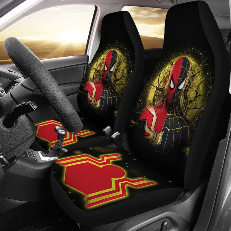 Spider Man Black Suit No Way Home Moonlight Premium Custom Car Seat Covers Decor Protectors Nearkii