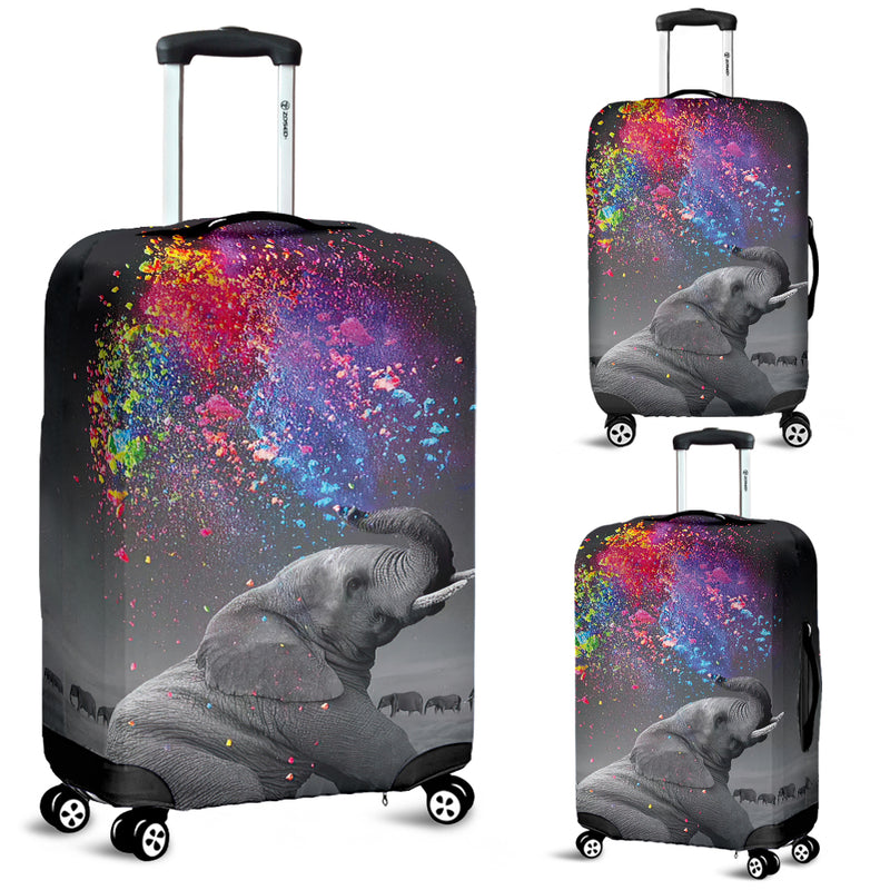 Elephant Color Luggage Cover Suitcase Protector Nearkii