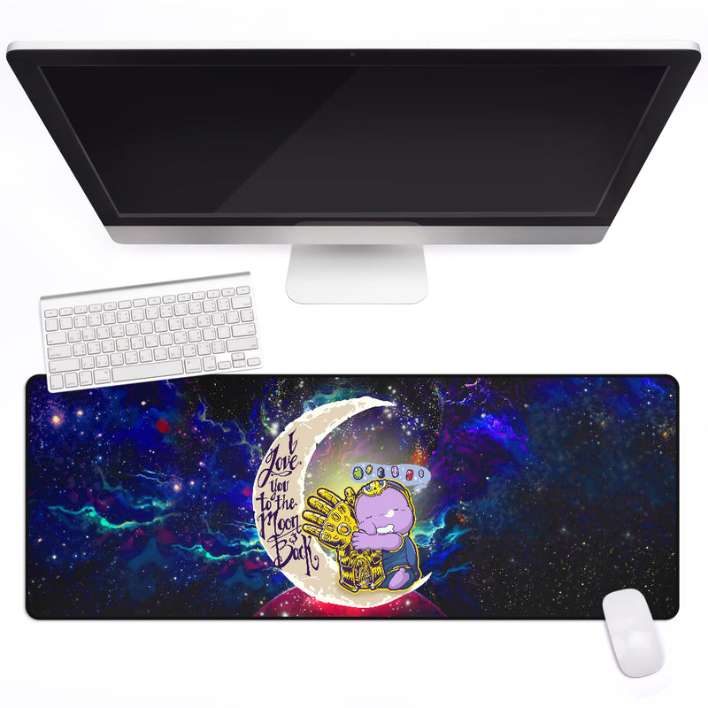 Cute Thanos Love You To The Moon Galaxy Mouse Mat Nearkii