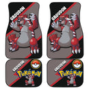 Groudon Car Floor Mats Custom Anime Pokemon Car Interior Accessories Nearkii