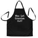 Who Let Grandma Out Custom Apron Best Gift For Anyone Who Loves Cooking