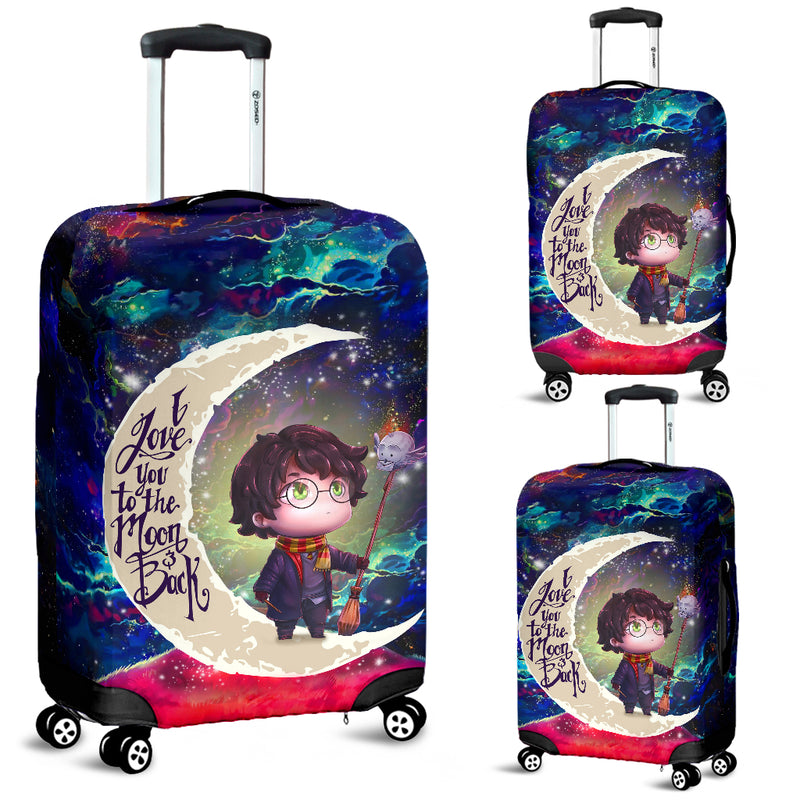 Harry Potter Chibi Love You To The Moon Galaxy Luggage Cover Suitcase Protector Nearkii