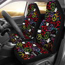 Best Hippie Wallpaper With Peace Symbol And Doves Premium Custom Car Seat Covers Decor Protector Nearkii
