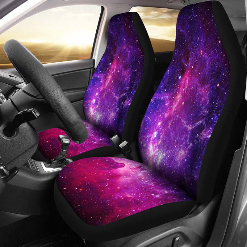 Best Pink Purple Outer Space Universe Galaxy Premium Custom Car Seat Covers Decor Protector Nearkii